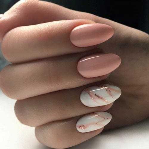 nude νύχια ροζ